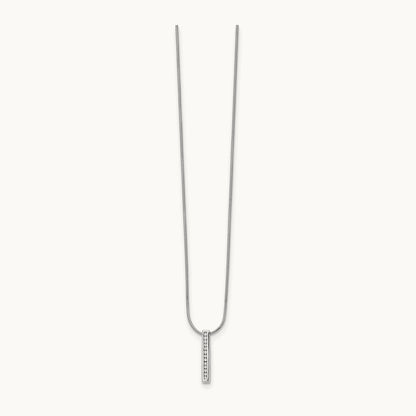 Vertical Bar Necklace, 0.10 ct tw Lab-Grown Diamond
