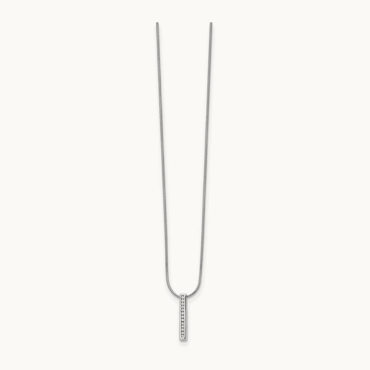 Vertical Bar Necklace, 0.10 ct tw Lab-Grown Diamond