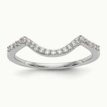 Diamond Wedding Band, 14K White Gold