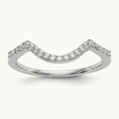 Diamond Wedding Band, 14K White Gold