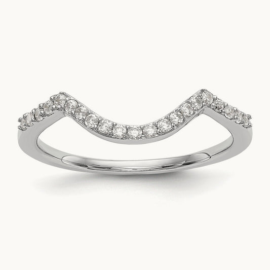 Diamond Wedding Band, 14K White Gold