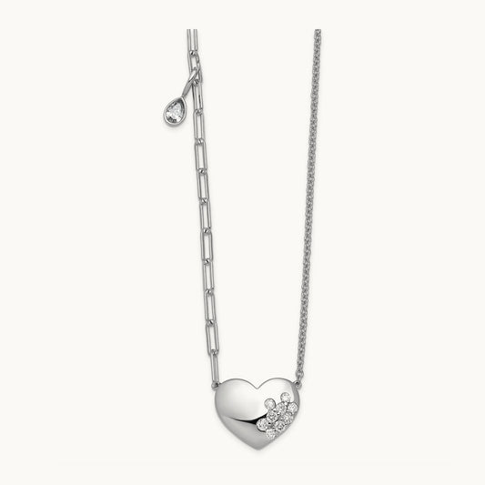 Heart Necklace, 0.50 ct tw Lab-Grown Diamond