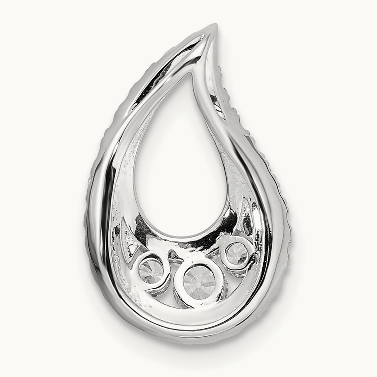 Teardrop Cluster Chain Slide, 0.50 ct tw Lab-Grown Diamond