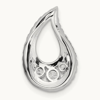 Teardrop Cluster Chain Slide, 0.50 ct tw Lab-Grown Diamond