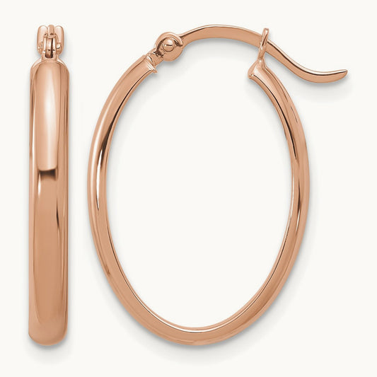 Oval Hoop Earrings — photo set