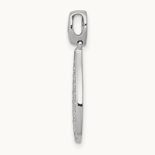 1/2ct. Diamond Fancy Teardrop Pendant, 14K White Gold