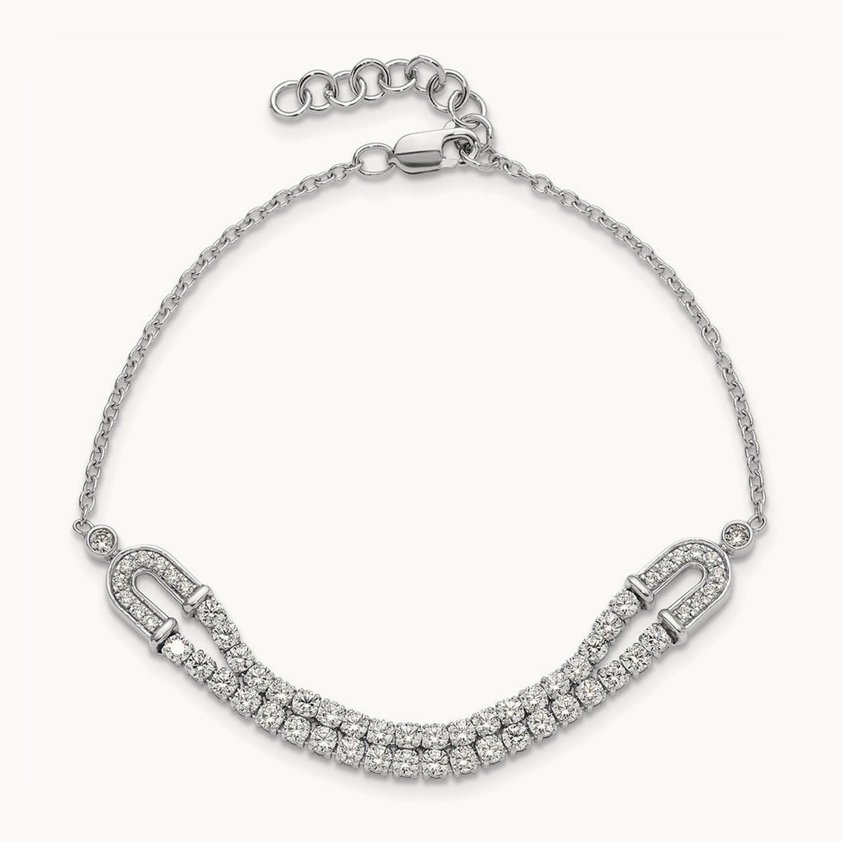 With Ext Bracelet, 2.00 ct tw Lab-Grown Diamond