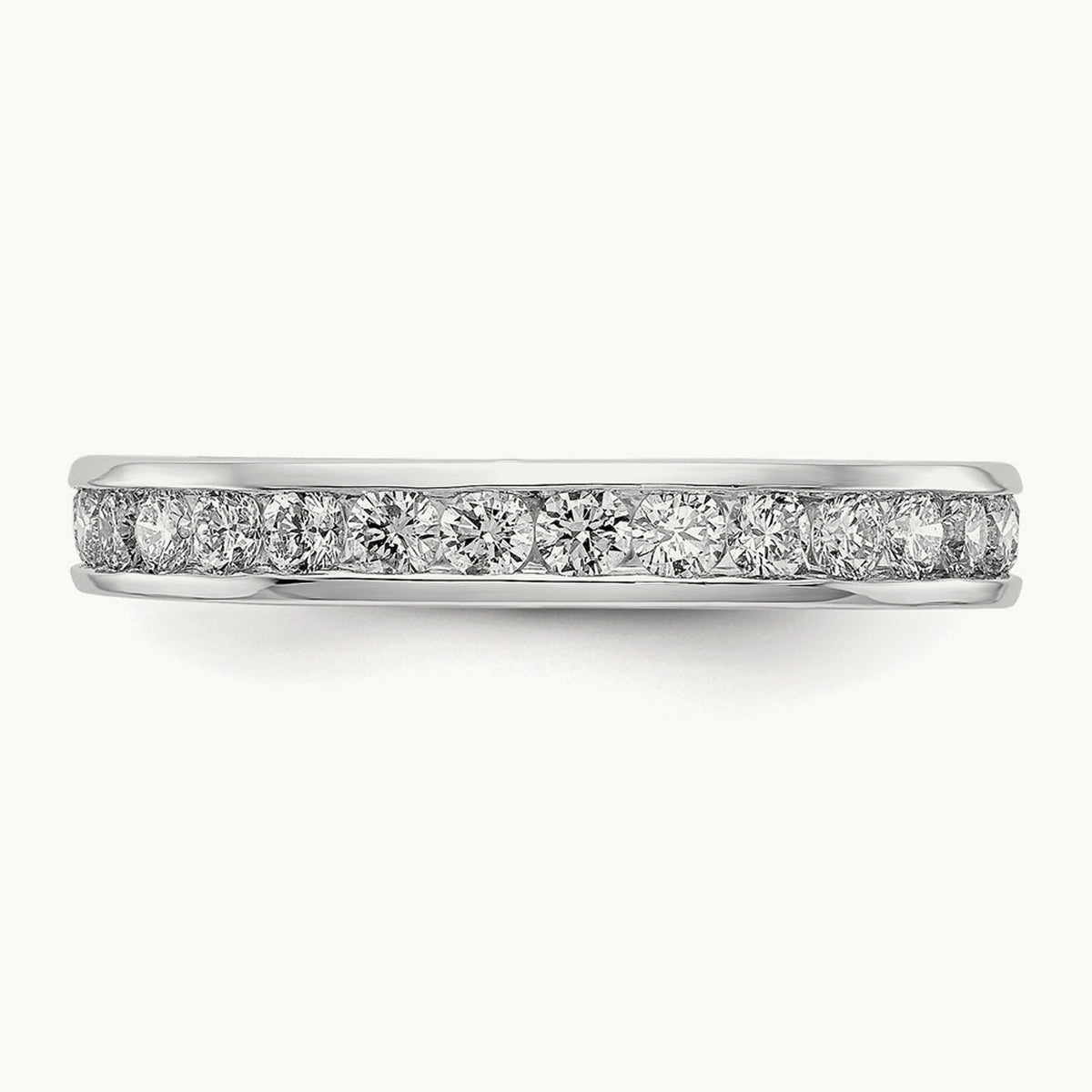 Channel Set Eternity Band, 0.50-1.00 ct tw Lab-Grown Diamond — 1 ct · VS/SI (Great), 14K White Gold
