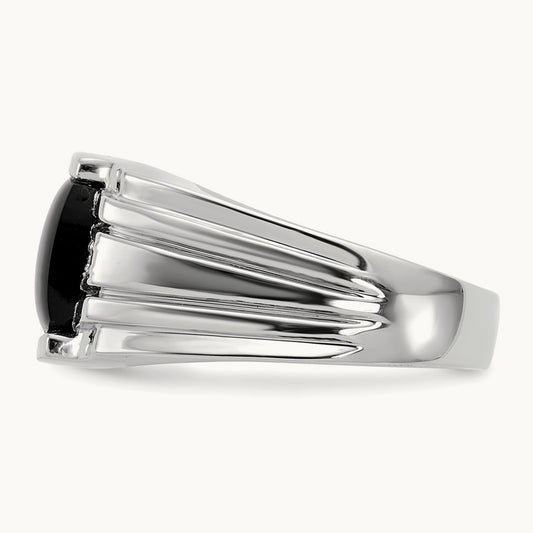AA Diamond men's ring, 14K White Gold