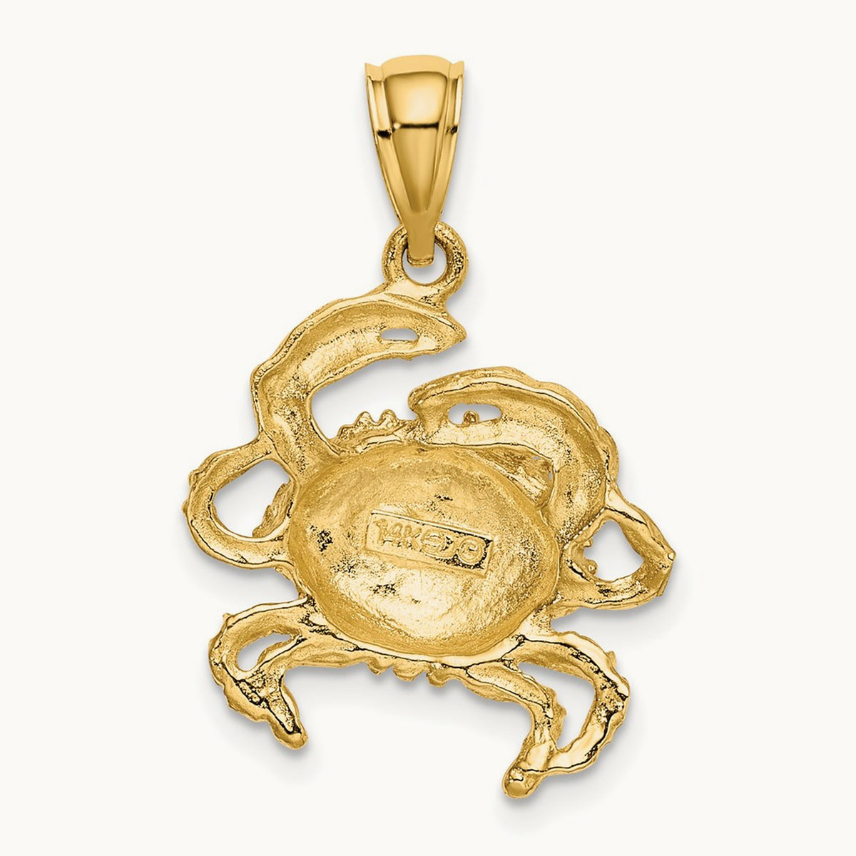 Crab Charm, 14K