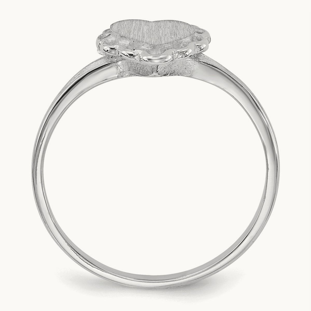 Open Back Heart Signet Ring — photo set