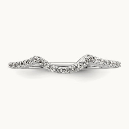 Diamond Wedding Band, 14K White Gold