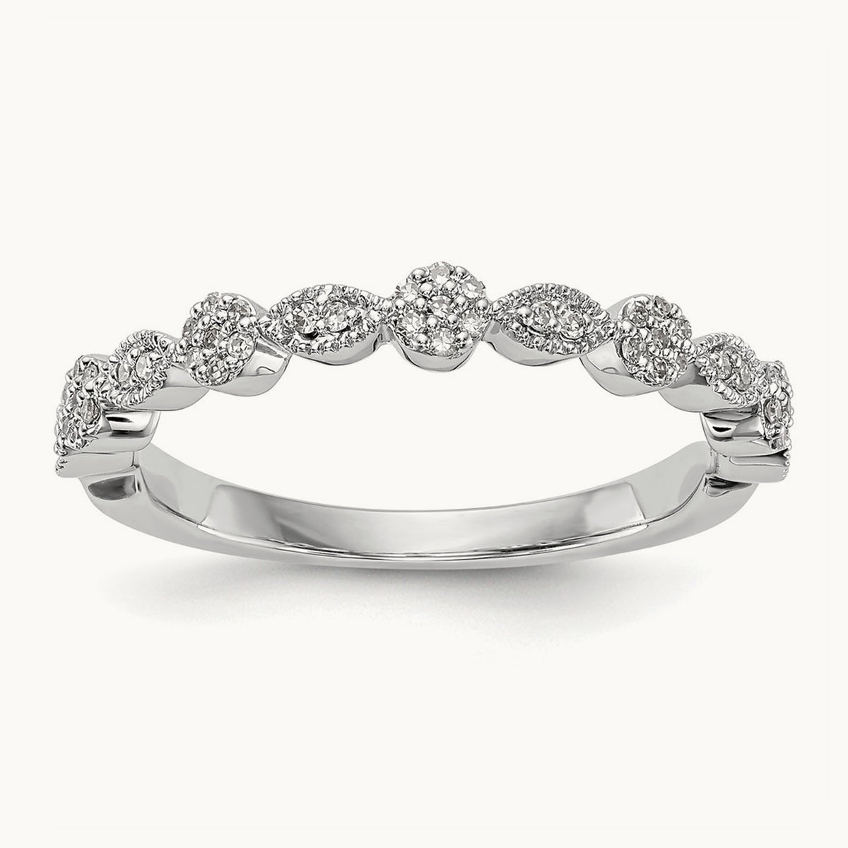 Diamond Band, 14K White Gold