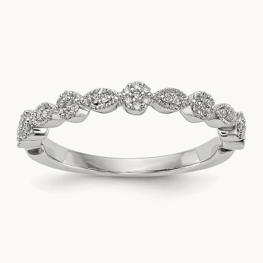 Diamond Band, 14K White Gold