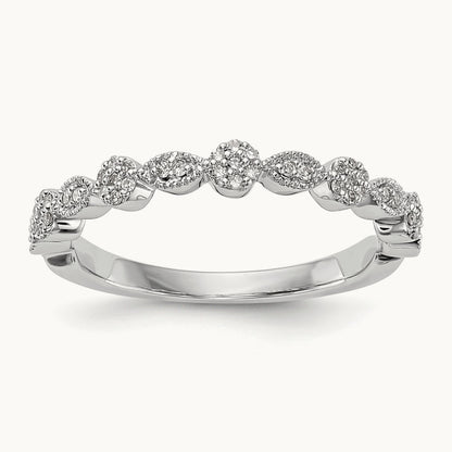 Diamond Band, 14K White Gold