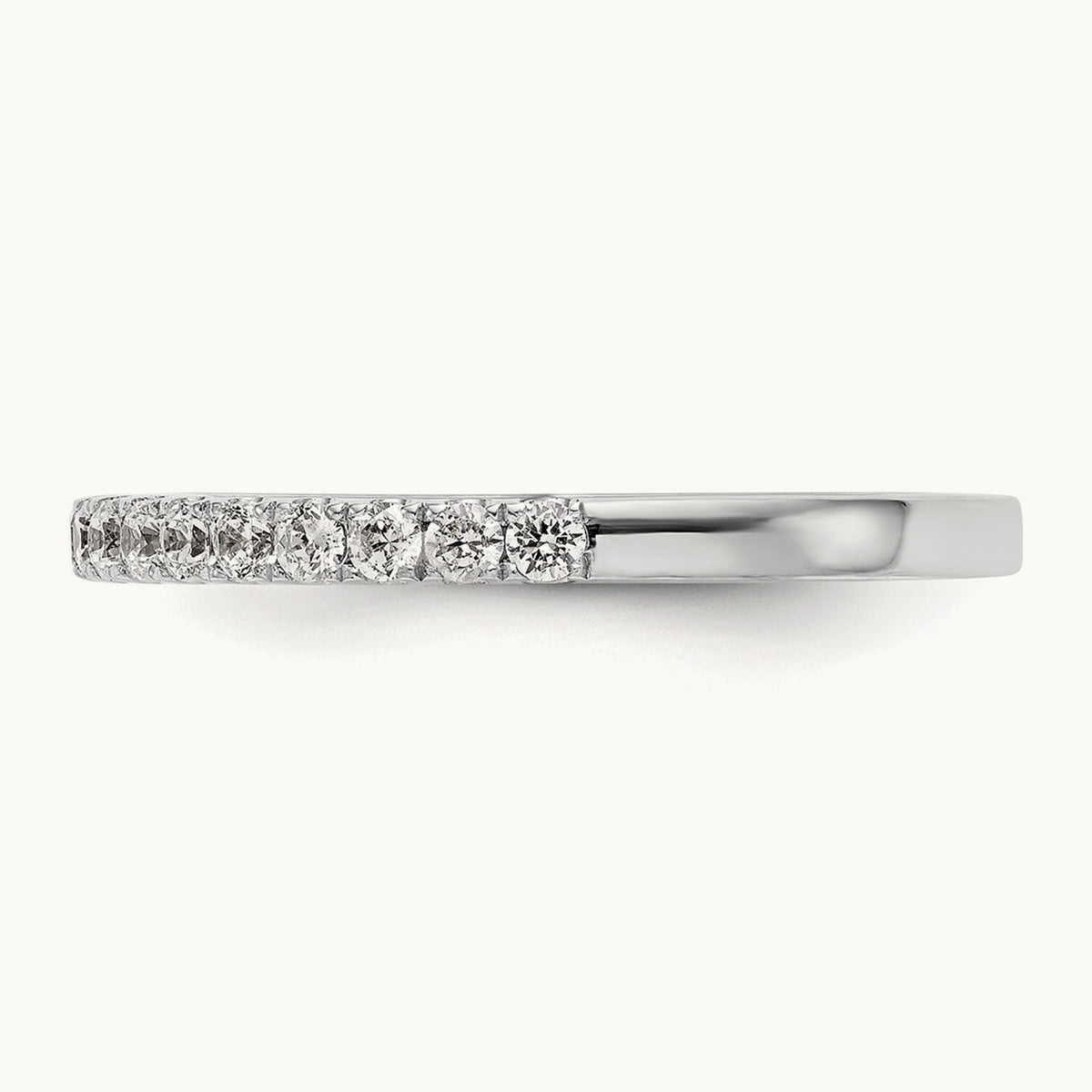 Diamond Wedding Band, 14K White Gold