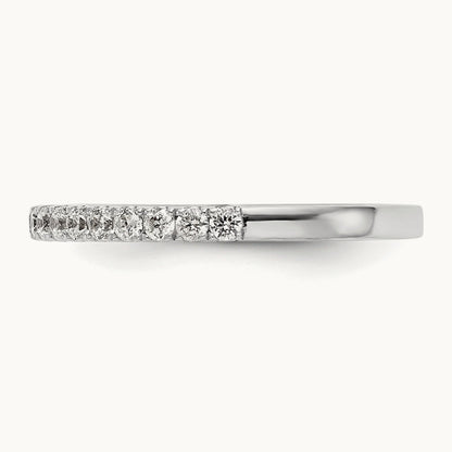 Diamond Wedding Band, 14K White Gold