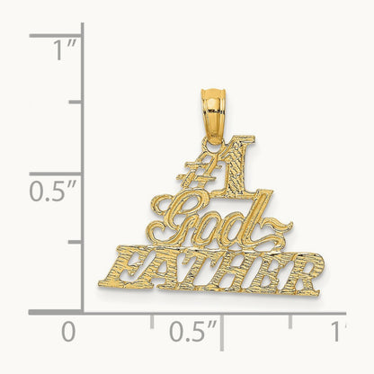 #1 GODFATHER Charm, 14K