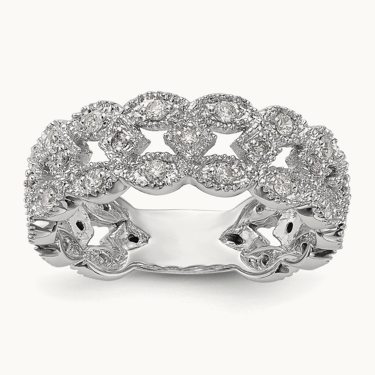Link Band, 0.50 ct tw Lab-Grown Diamond