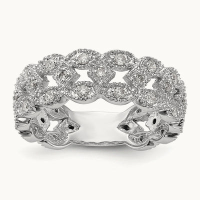 Link Band, 0.50 ct tw Lab-Grown Diamond