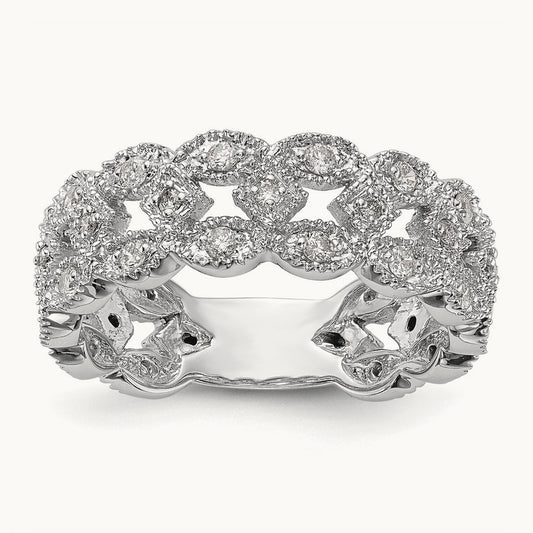 Link Band, 0.50 ct tw Lab-Grown Diamond