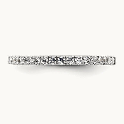 Diamond Wedding Band, 14K White Gold