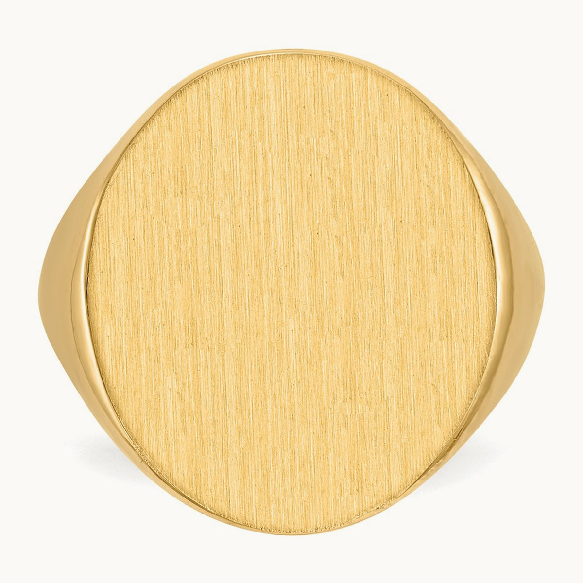 Open Back Mens Signet Ring — photo set