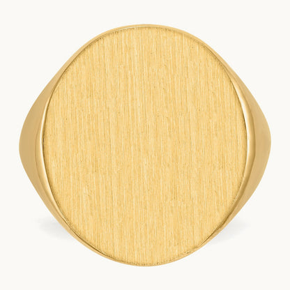 Open Back Mens Signet Ring — photo set