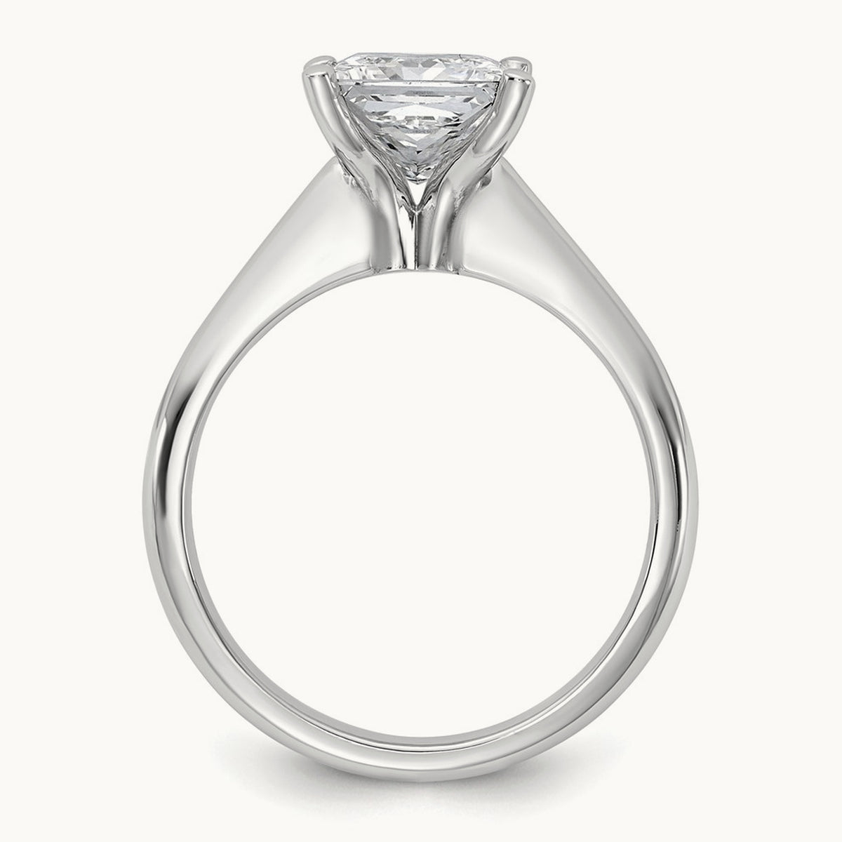 Princess 8X Ring, 2.00 ct tw Lab-Grown Diamond — 14K White Gold