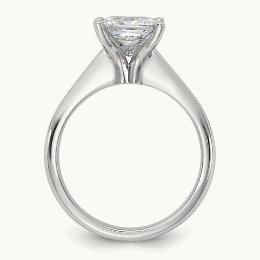 Princess 8X Ring, 2.00 ct tw Lab-Grown Diamond — 14K White Gold