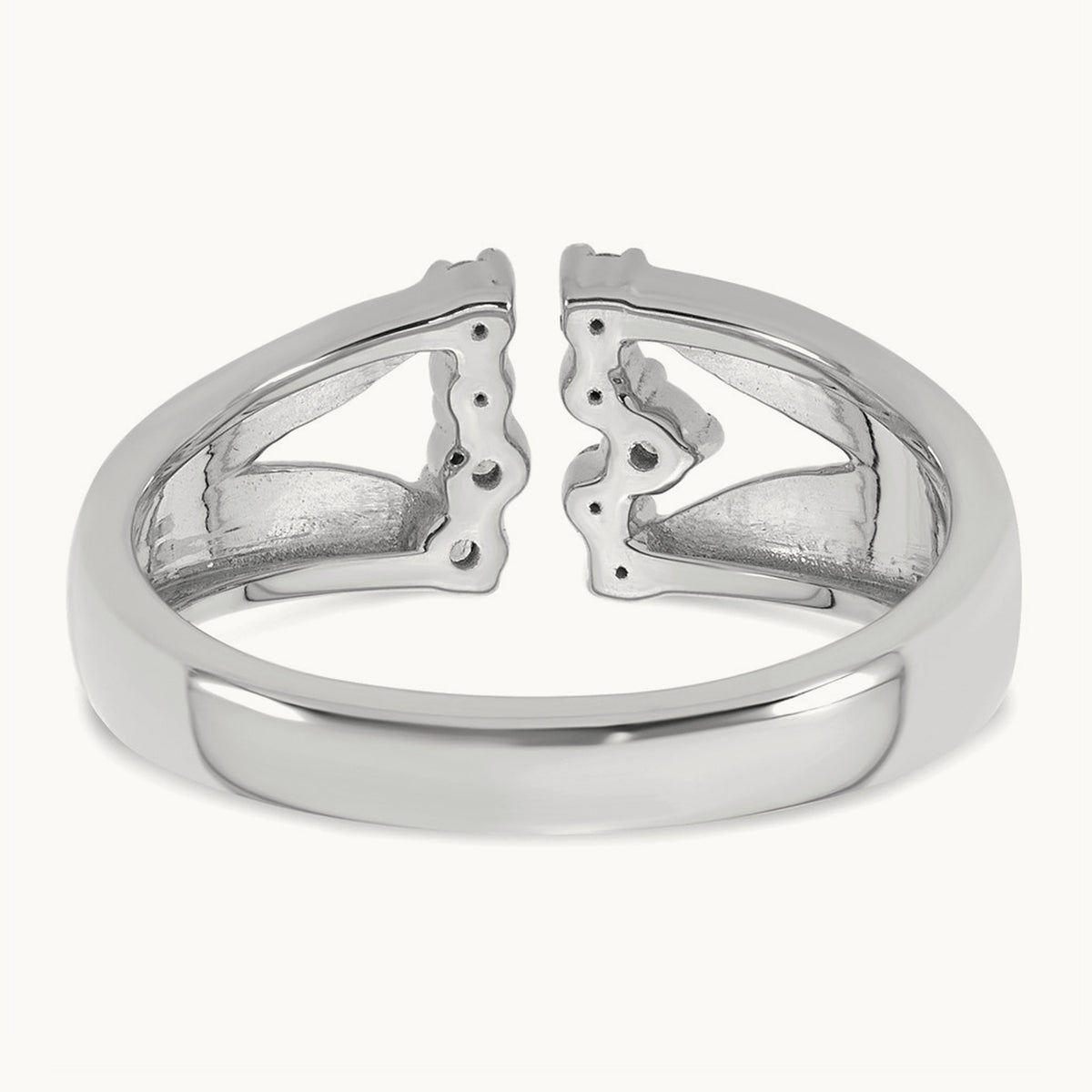 Fashion Ring, 0.20 ct tw Lab-Grown Diamond — 14K White Gold