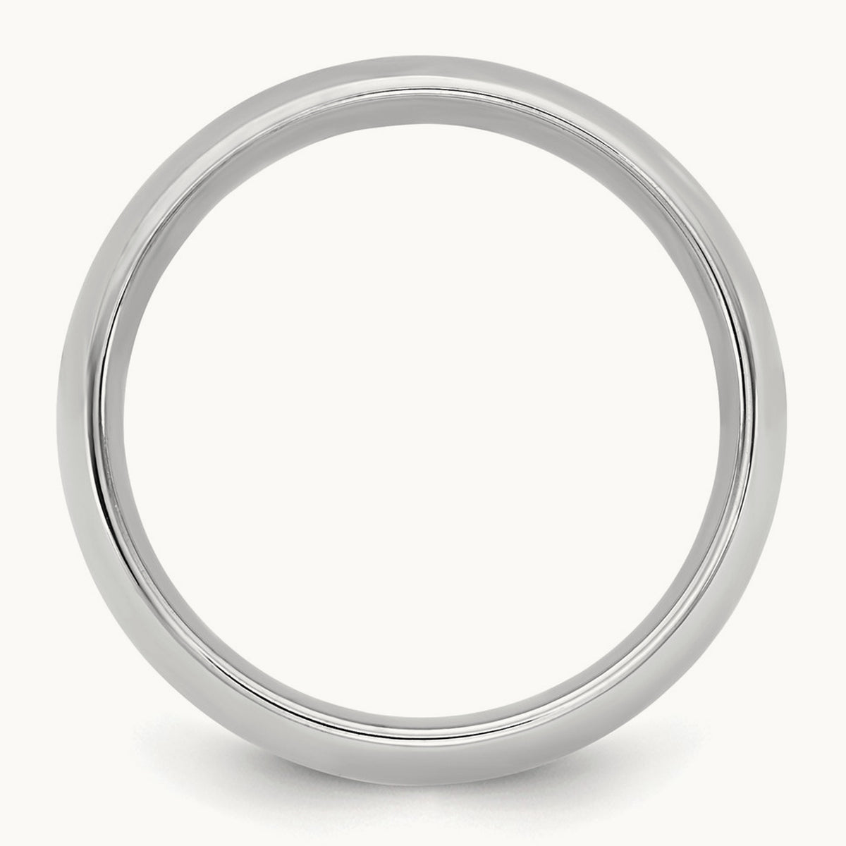 Standard Comfort Fit Band, 1mm, 10K White Gold