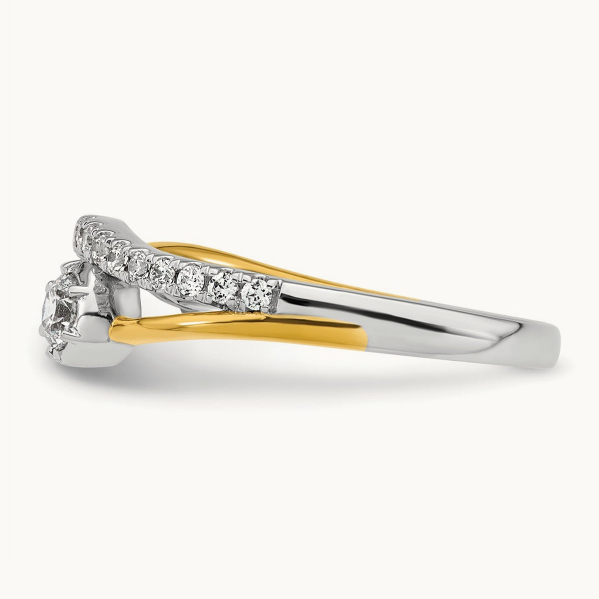 Fashion Twist Ring, 0.25 ct tw Lab-Grown Diamond