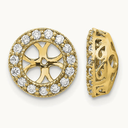 A Diamond Earring Jacket, 14K