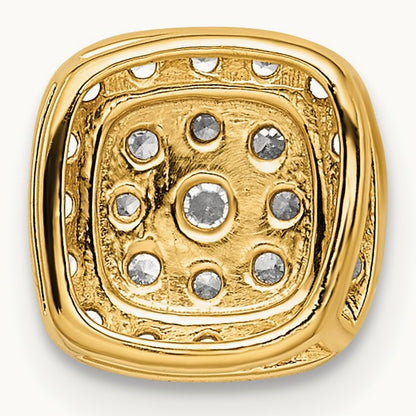 Chain Slide Pendant, 0.25 ct tw Lab-Grown Diamond — 14K Yellow Gold
