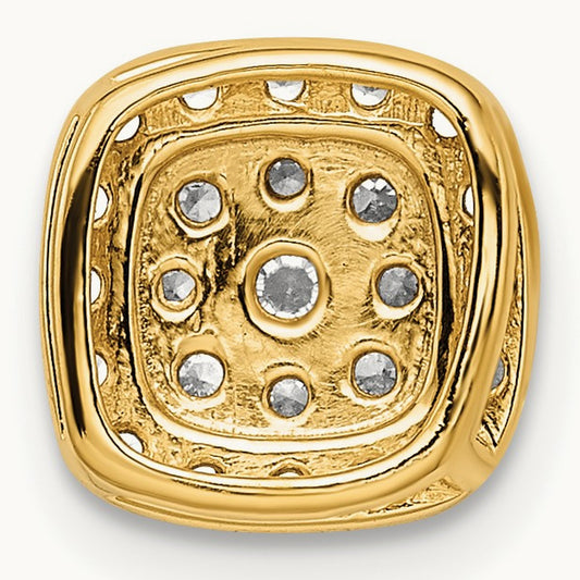 Chain Slide Pendant, 0.25 ct tw Lab-Grown Diamond — 14K Yellow Gold