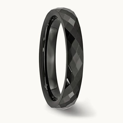 Faceted Polished Band — 4mm
