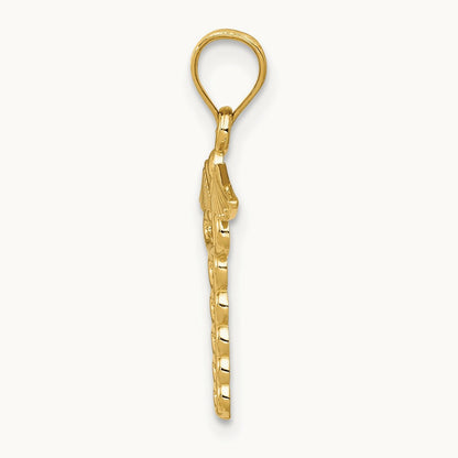 Caduceus Medical Pendant, 14K