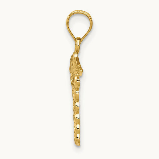 Caduceus Medical Pendant, 14K