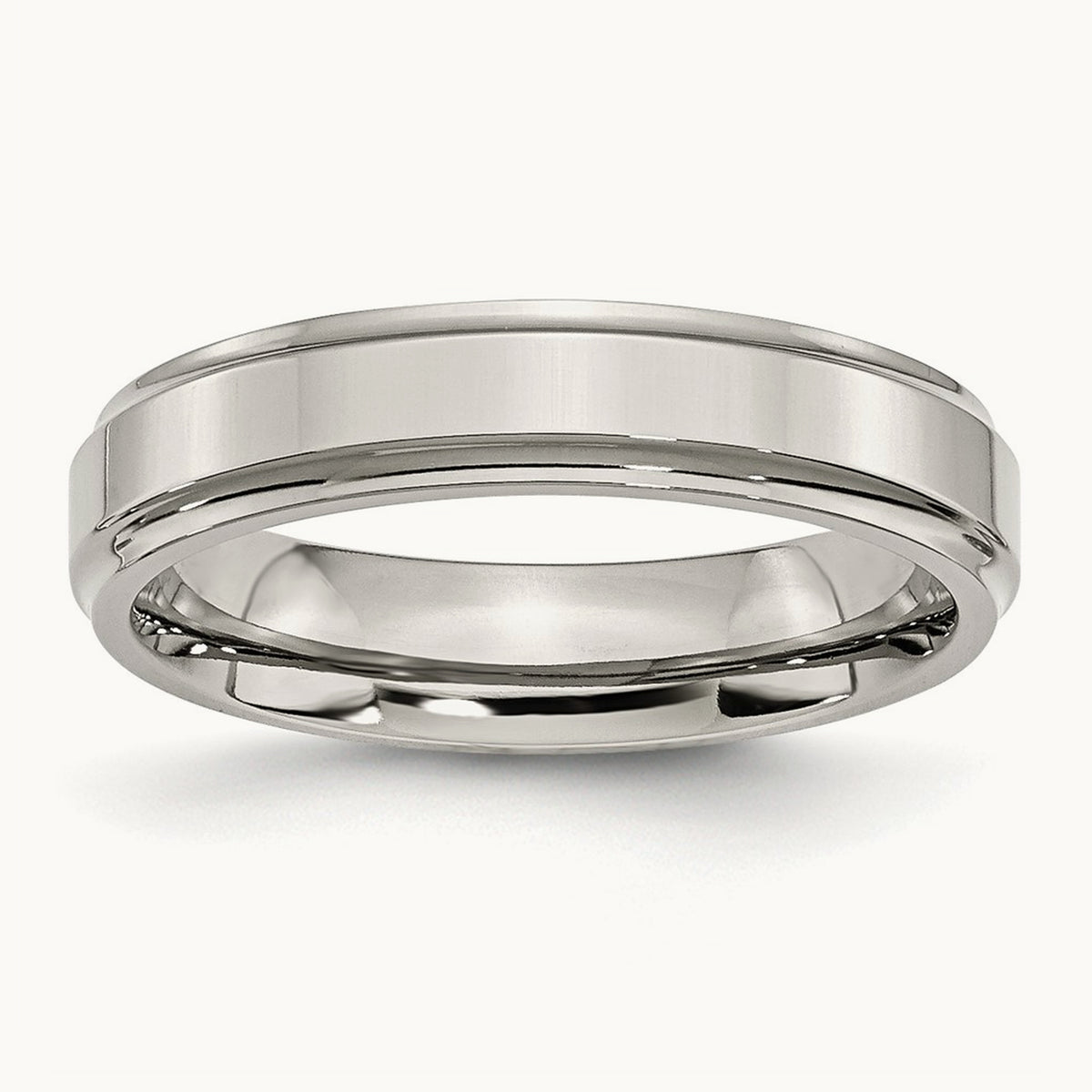 Polished Ridged Edge Band — photo set (2)