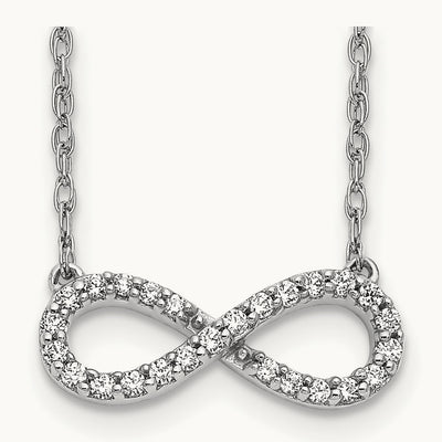 Infinity Symbol Necklace, 0.15 ct tw Lab-Grown Diamond