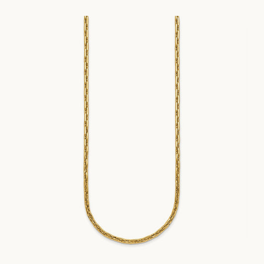 Polished 18in Necklace, 14K