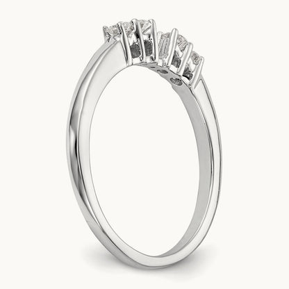 5-Stone Peg Set Semi-Mount Engagement Ring, 0.20 ct tw
