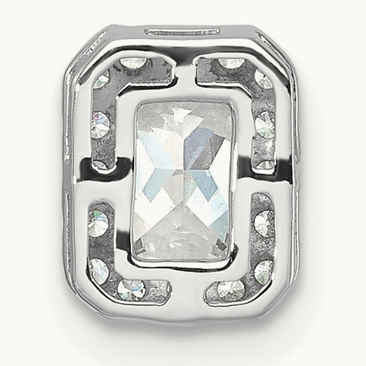 Radiant Halo Necklace, 1.25 ct tw Lab-Grown Diamond — 14K White Gold