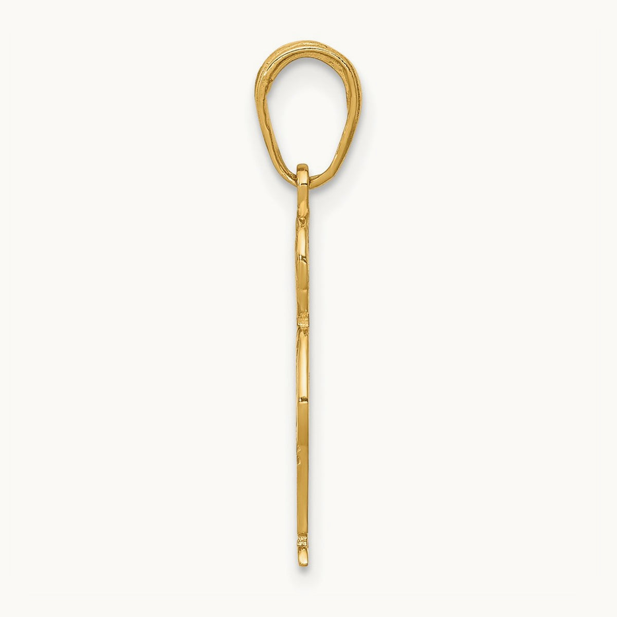 Boy with Hands in Pocket Pendant, 14K