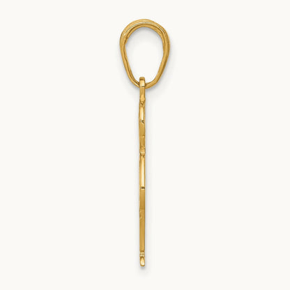 Boy with Hands in Pocket Pendant, 14K