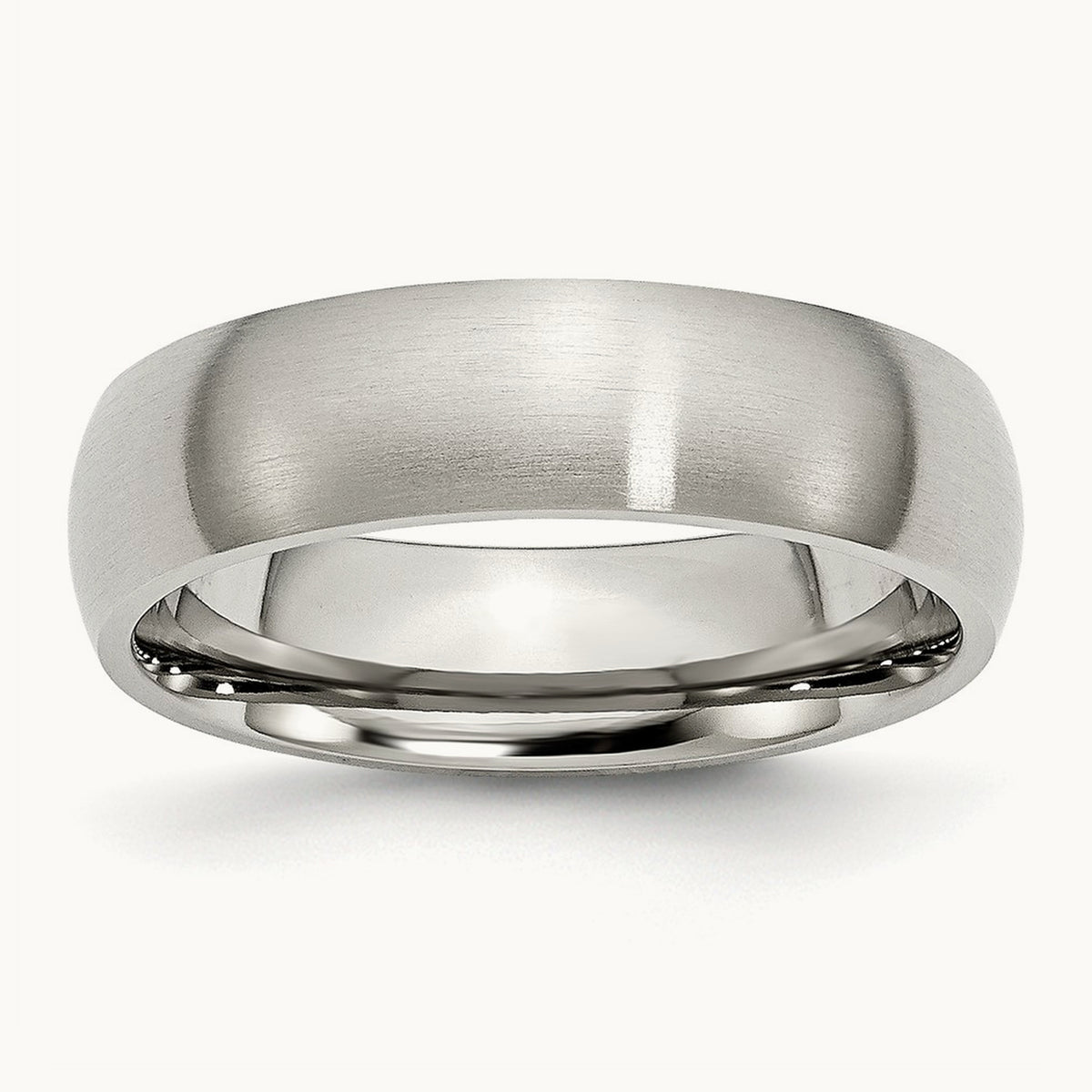 Brushed Half Round Band — 6mm