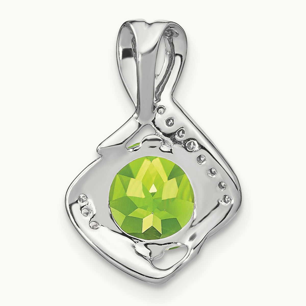 Peridot and Diamond Pendant — photo set