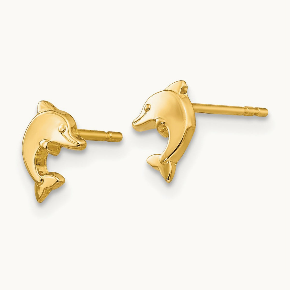 Polished Dolphin Post Earrings — photo set