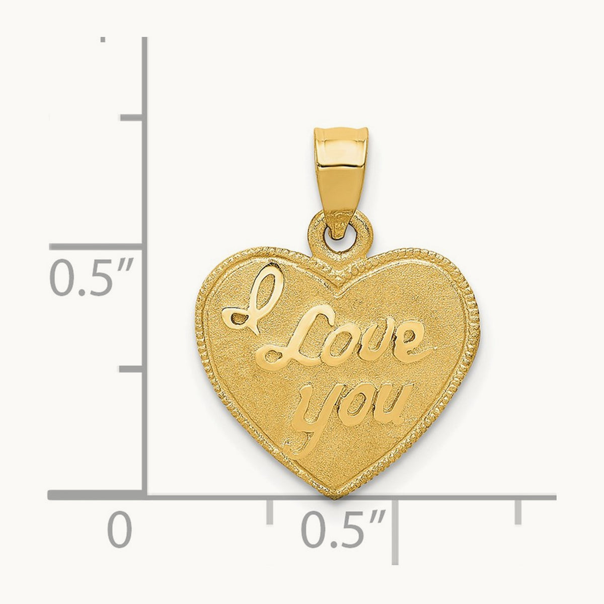 Heart Pendant, 14K